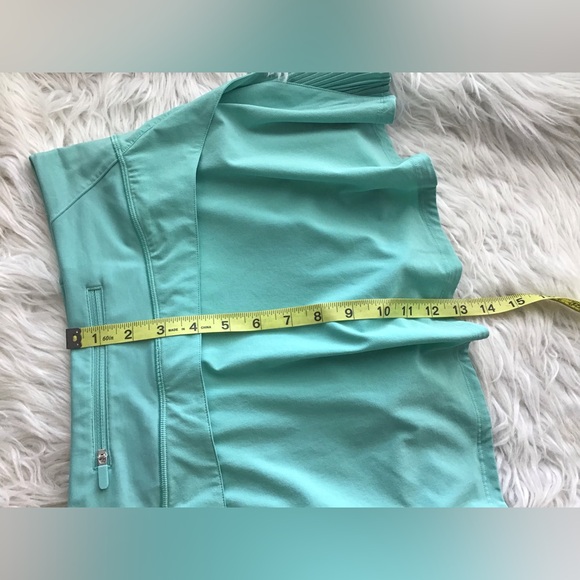 🌼Lululemon Play Off The Pleats Skirt Mint Green Size 6 - Picture 13 of 13